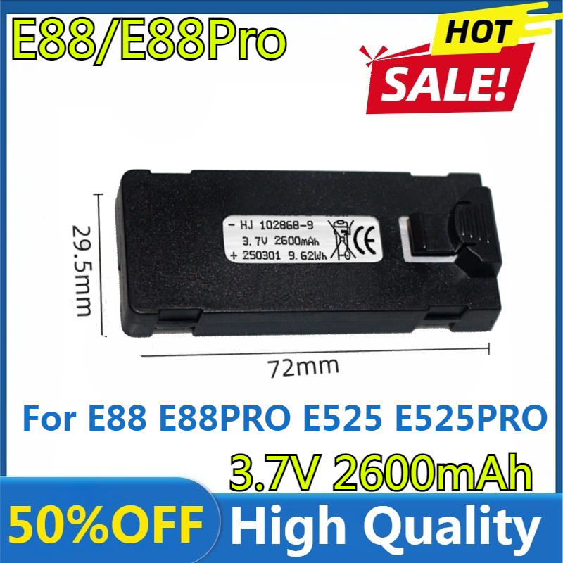 Batería E88 3,7 V 2600mAh para - Drone Battery Balance Charger reseña y precio