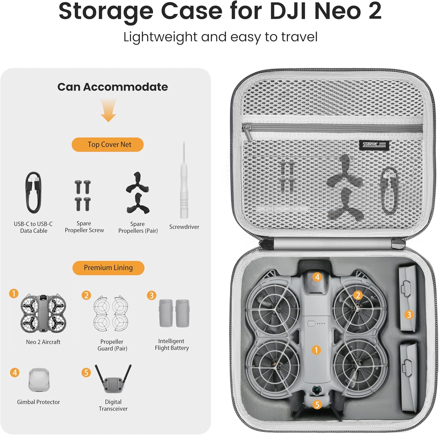STARTRC Neo 2 Bolso de hombro  - Drone Battery Box reseña y precio