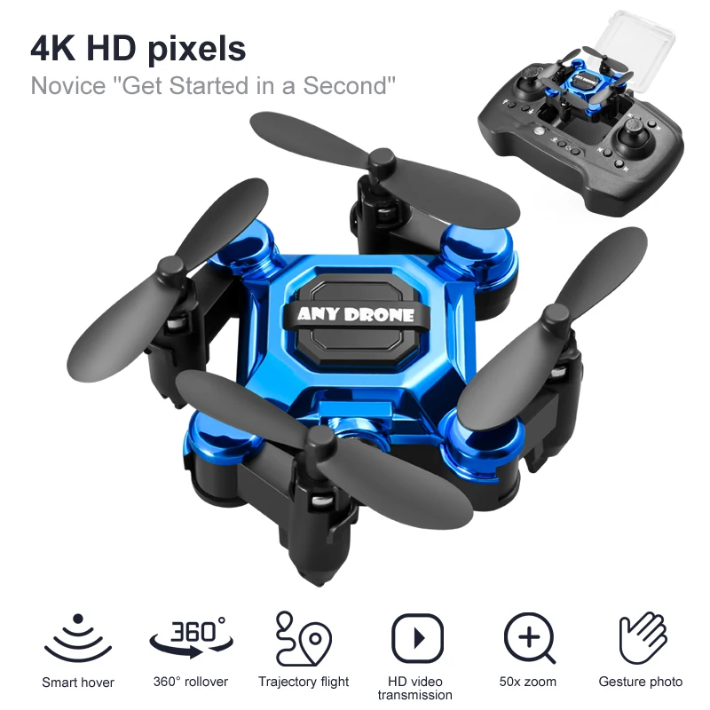 Cámara 4K HD RC Drone Fold Con - Drone Battery Smart reseña y precio